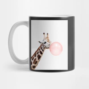 Giraffe print, Bubble gum, Nursery art, Giraffe wall art, Animal, Kids room, Modern art, Wall decor Mug